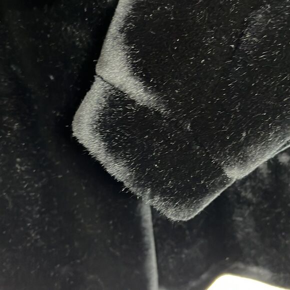 SASSON Women’s Vintage Union Made Faux Fur Coat Black Size 8 - Picture 5 of 11